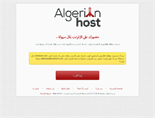 Tablet Screenshot of algerianhost.com